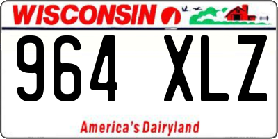 WI license plate 964XLZ