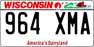 WI license plate 964XMA