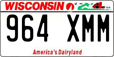 WI license plate 964XMM