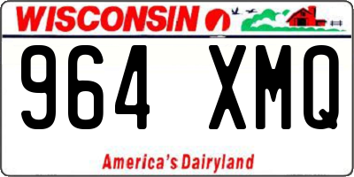 WI license plate 964XMQ