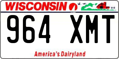 WI license plate 964XMT