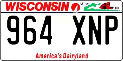 WI license plate 964XNP