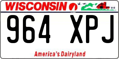 WI license plate 964XPJ