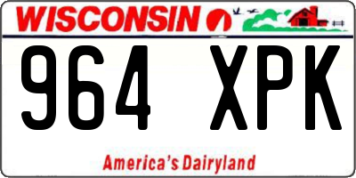 WI license plate 964XPK