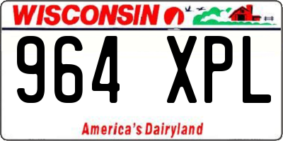WI license plate 964XPL