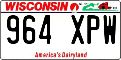 WI license plate 964XPW