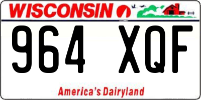 WI license plate 964XQF