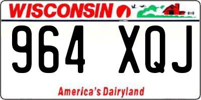 WI license plate 964XQJ