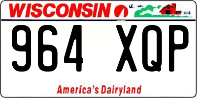WI license plate 964XQP