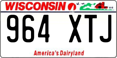 WI license plate 964XTJ