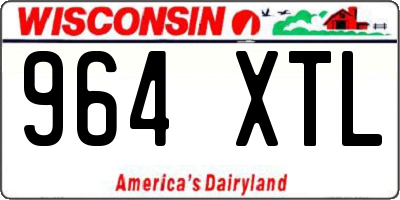 WI license plate 964XTL