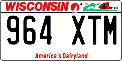 WI license plate 964XTM