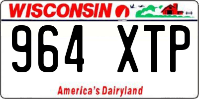 WI license plate 964XTP