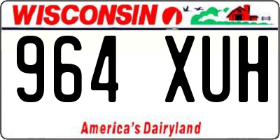 WI license plate 964XUH