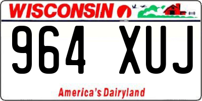 WI license plate 964XUJ