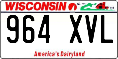 WI license plate 964XVL