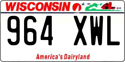 WI license plate 964XWL