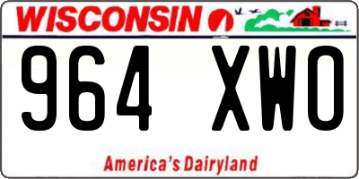 WI license plate 964XWO