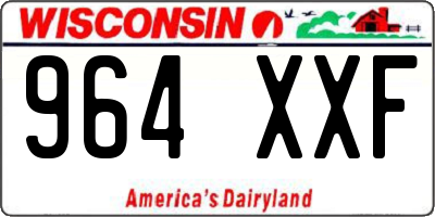WI license plate 964XXF