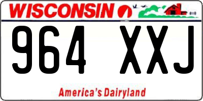 WI license plate 964XXJ