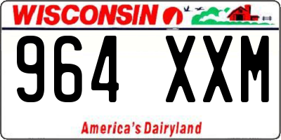 WI license plate 964XXM