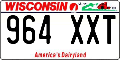 WI license plate 964XXT