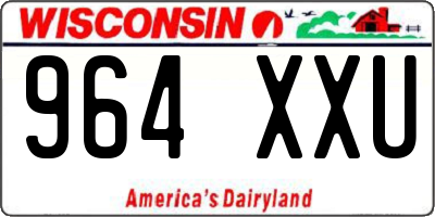 WI license plate 964XXU
