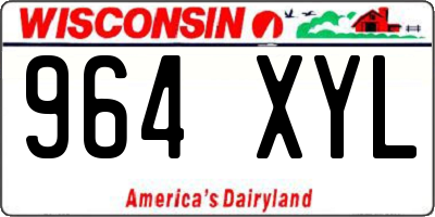 WI license plate 964XYL
