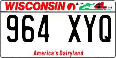 WI license plate 964XYQ
