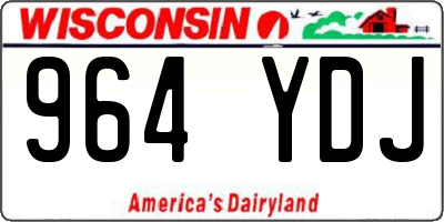 WI license plate 964YDJ