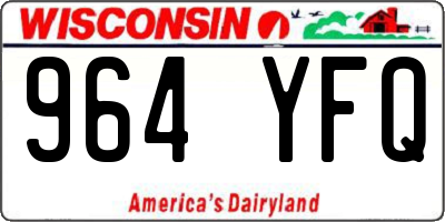 WI license plate 964YFQ