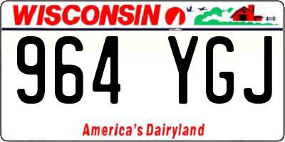 WI license plate 964YGJ