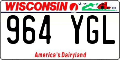 WI license plate 964YGL