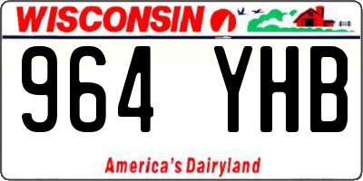 WI license plate 964YHB