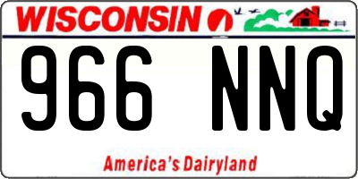 WI license plate 966NNQ