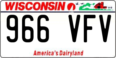 WI license plate 966VFV