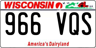 WI license plate 966VQS