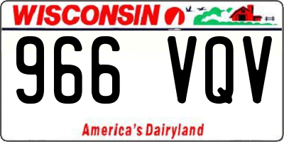 WI license plate 966VQV