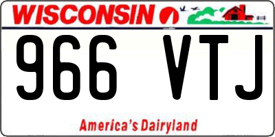 WI license plate 966VTJ