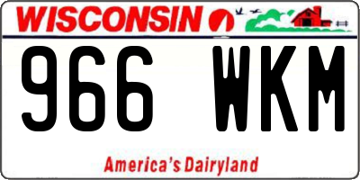 WI license plate 966WKM