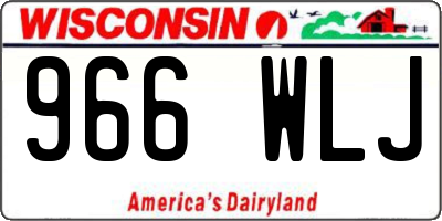 WI license plate 966WLJ