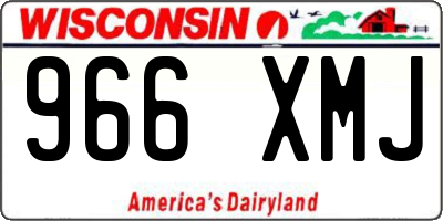 WI license plate 966XMJ