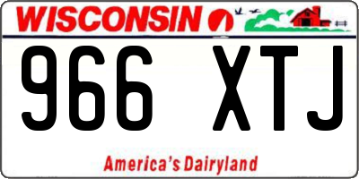 WI license plate 966XTJ