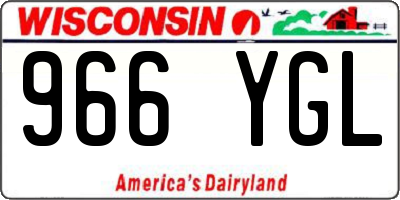 WI license plate 966YGL