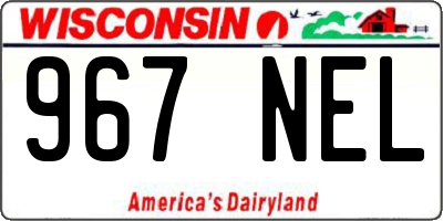 WI license plate 967NEL