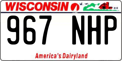 WI license plate 967NHP