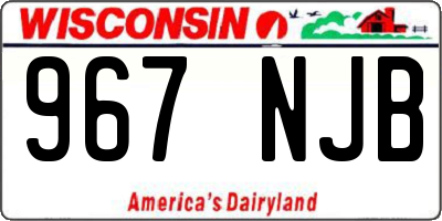 WI license plate 967NJB