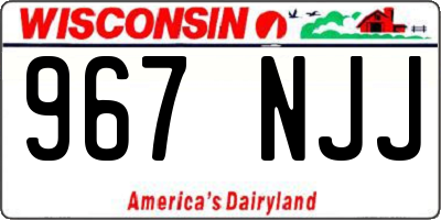 WI license plate 967NJJ