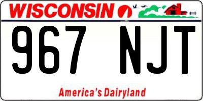 WI license plate 967NJT