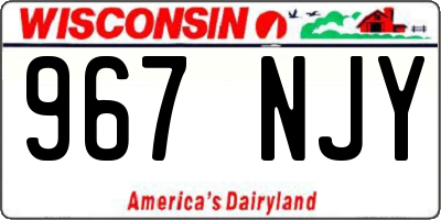 WI license plate 967NJY